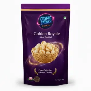 Golden Royale Makhana - Ultra-Premium Roasted Fox Nuts (Gold Grade) 100g