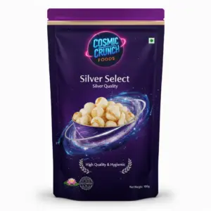 Silver Select Makhana - Superior Quality Roasted Fox Nuts (Silver Grade) 100g
